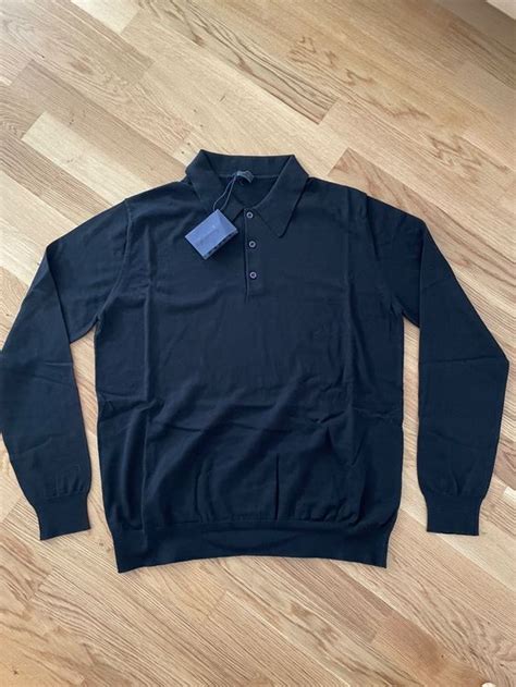 prada herren polo langarm|Prada.